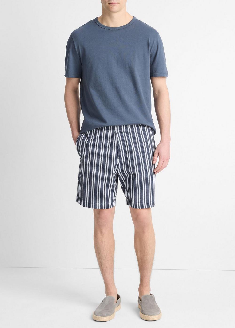 Jacquard-Stripe Cotton-Blend Short Product Image