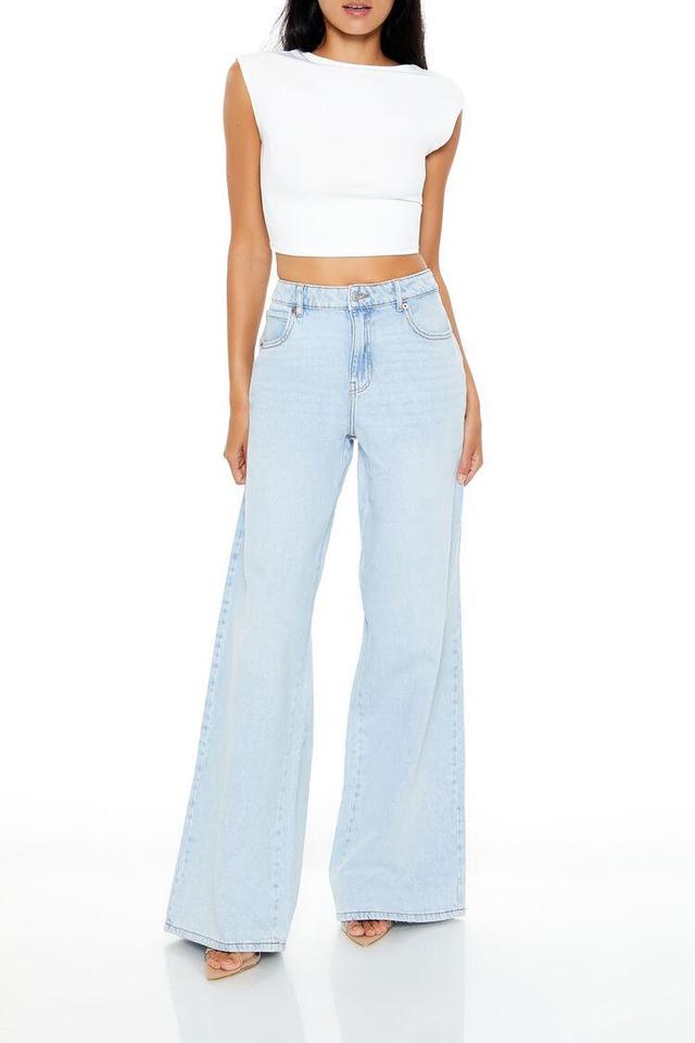 Mid-Rise Baggy Wide-Leg Jeans | Forever 21 Product Image