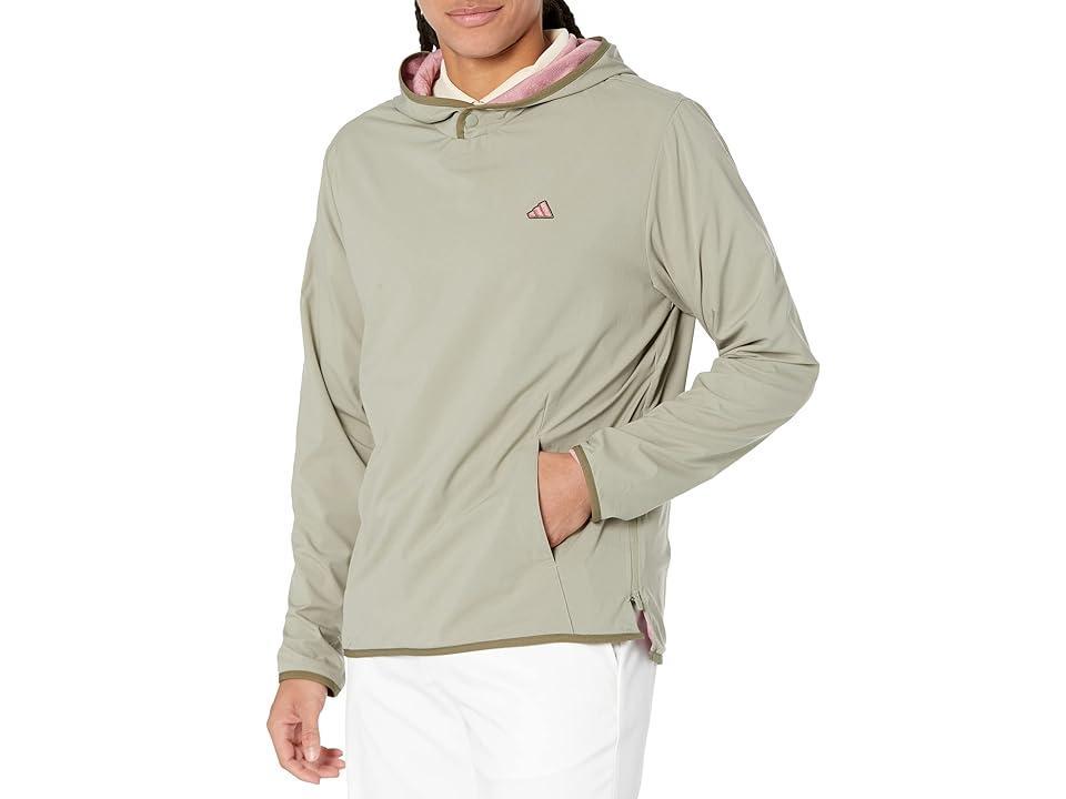 adidas Golf Go-To Lightweight Wind Hoodie (Silver Pebble) Men's Clothing Product Image