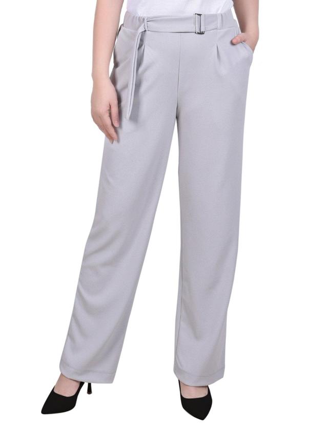 Belted Scuba Crepe Pants - Petite Product Image