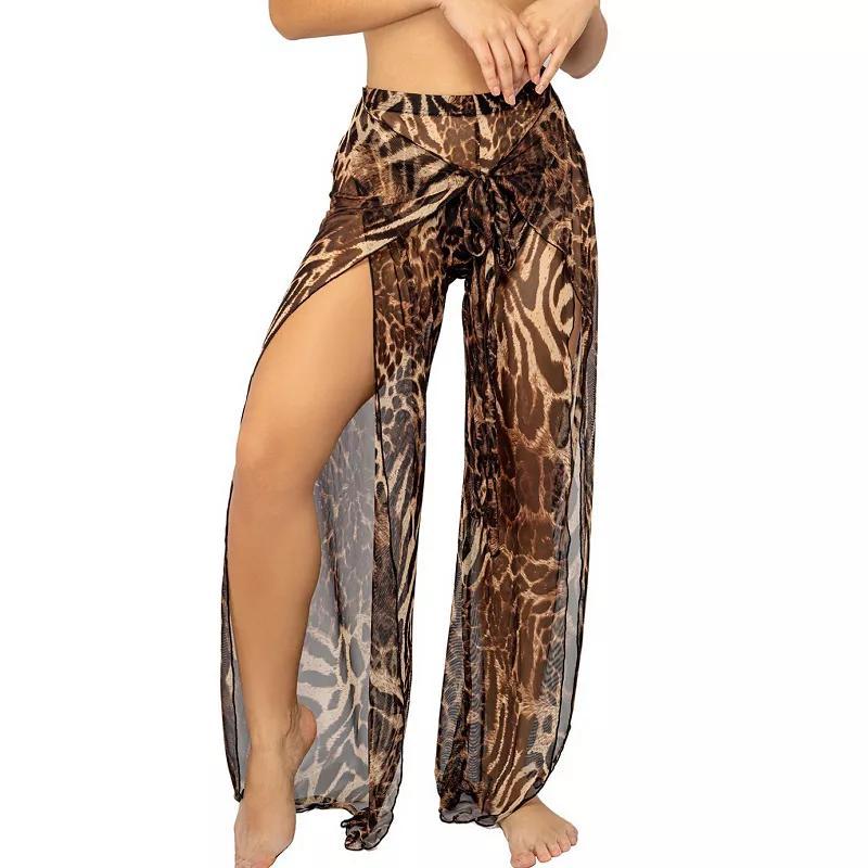 Womens Jordan Taylor Animal Skin Swim Cover-Up Harem Pant Product Image