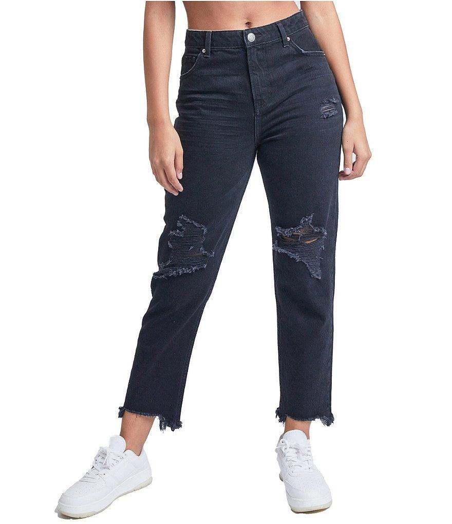 YMI Jeanswear Basic High Rise Distressed Ankle Jeans product image