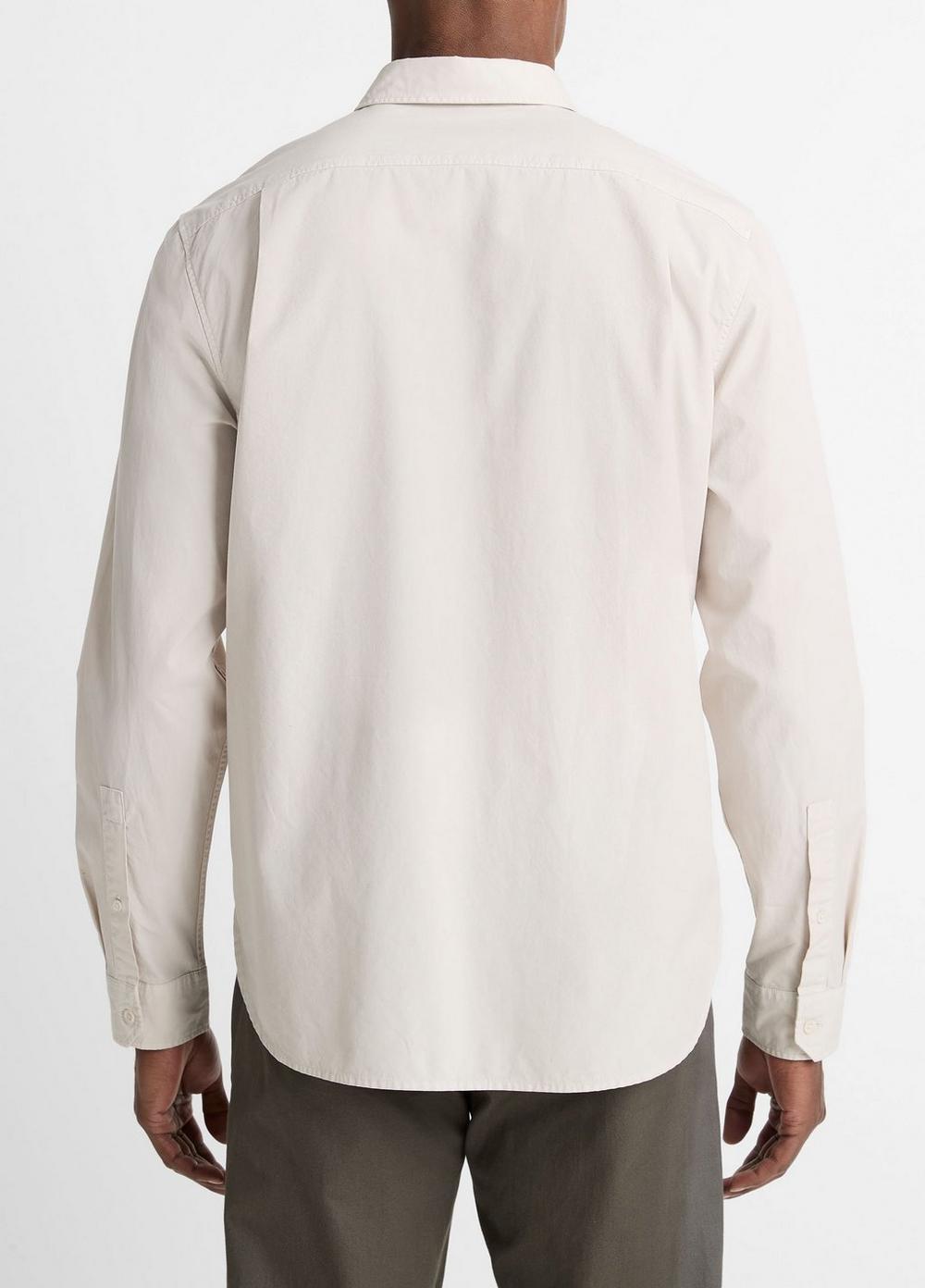 Garment Dye Cotton Button-Front Shirt Product Image