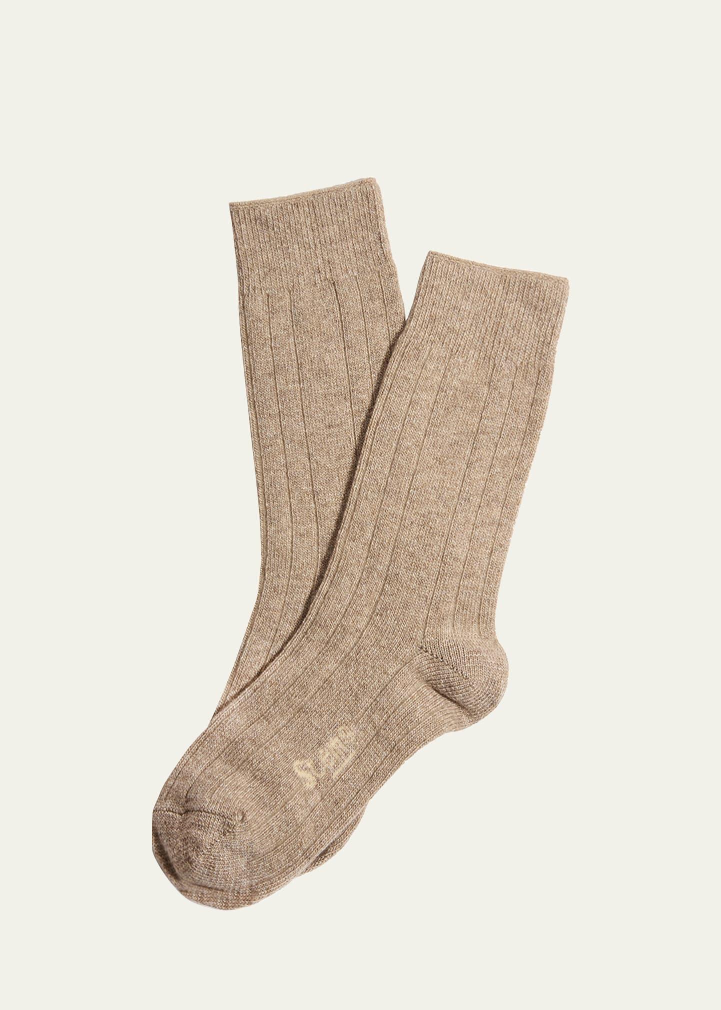 Ribbed Lux Cashmere Socks Product Image