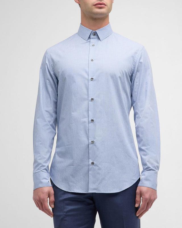 Mens Micro-Box Cotton Sport Shirt Product Image