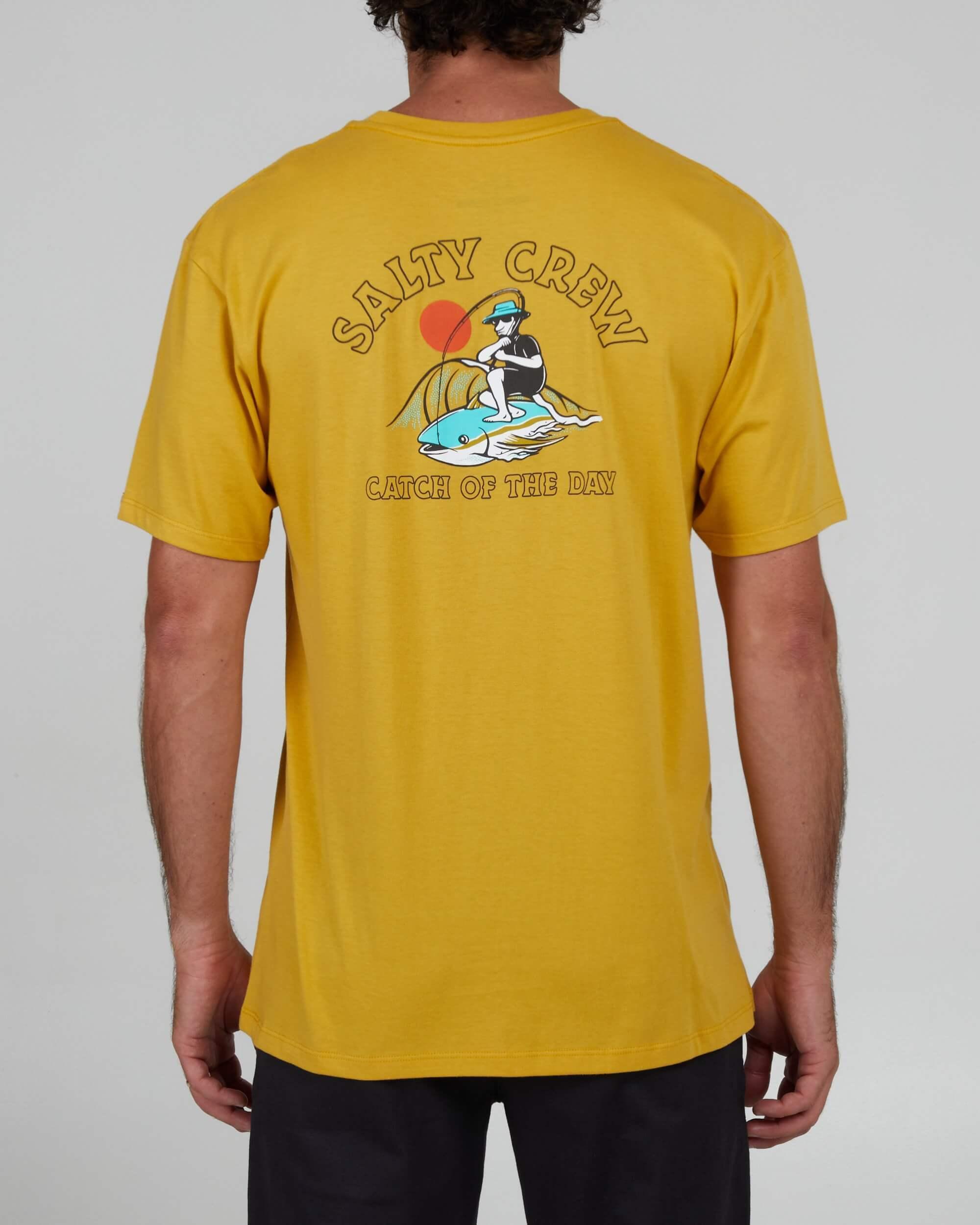 Catch Of The Day Premium S/S Tee - Mustard Product Image