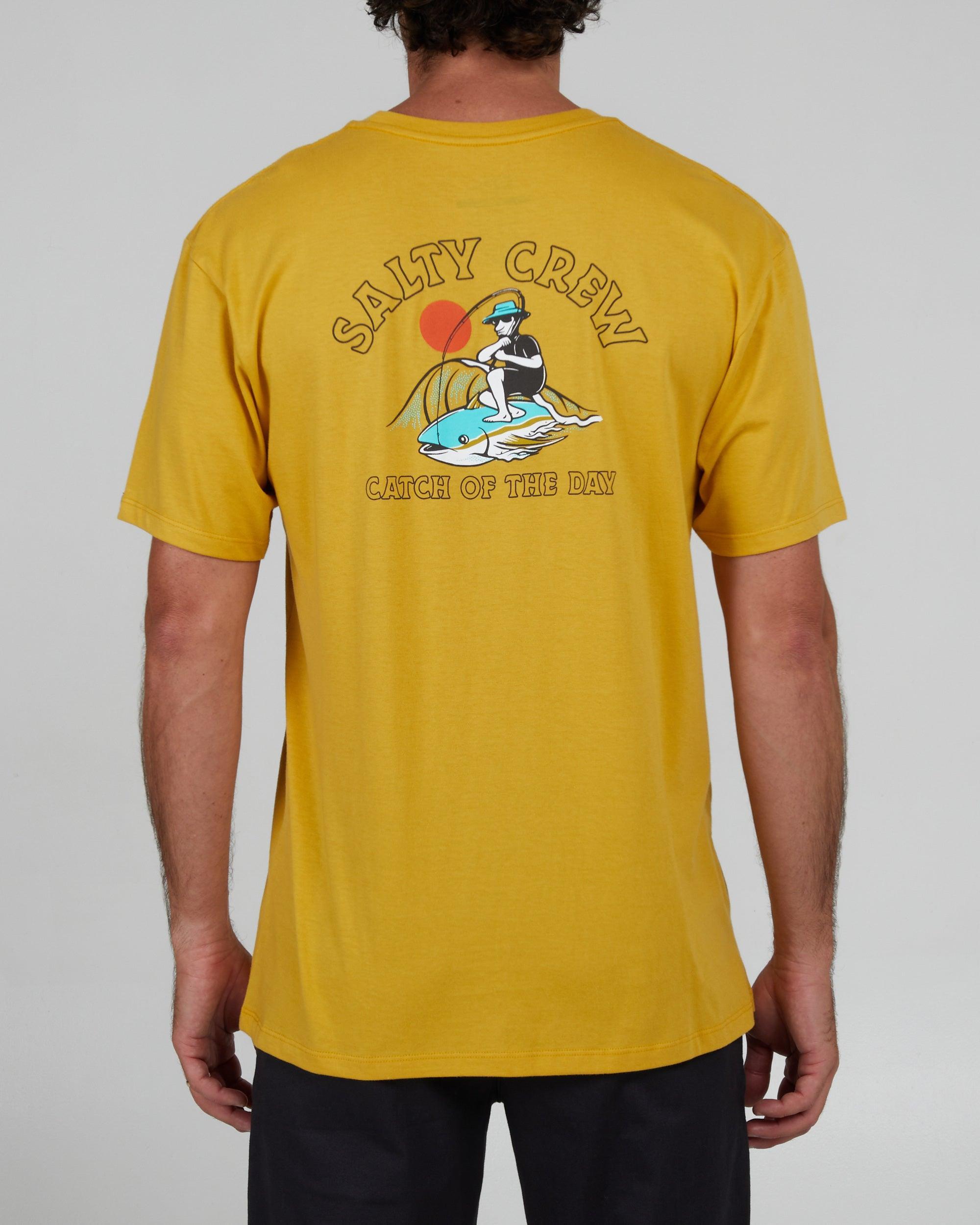 Catch of the Day Mustard S/S Premium Tee Male Product Image