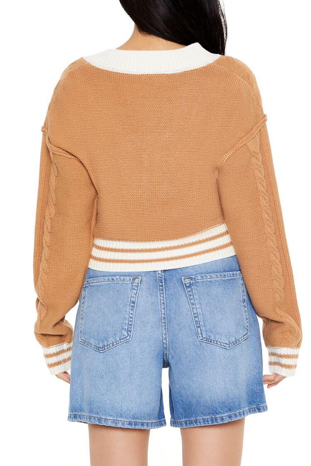 Cropped Cable Knit Sweater | Forever 21 Product Image