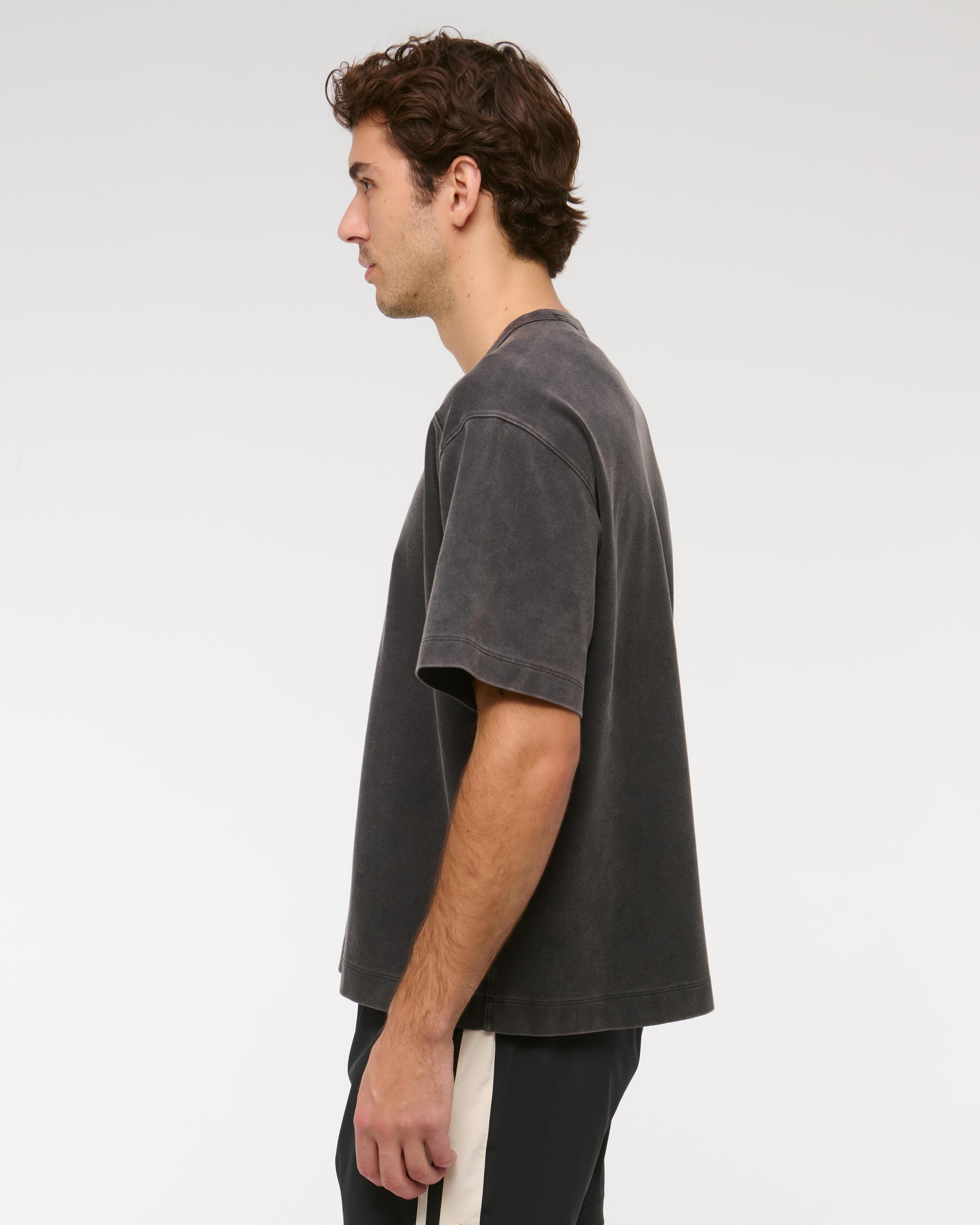 YPB Active Cropped Heavyweight Cotton Jersey Tee Product Image