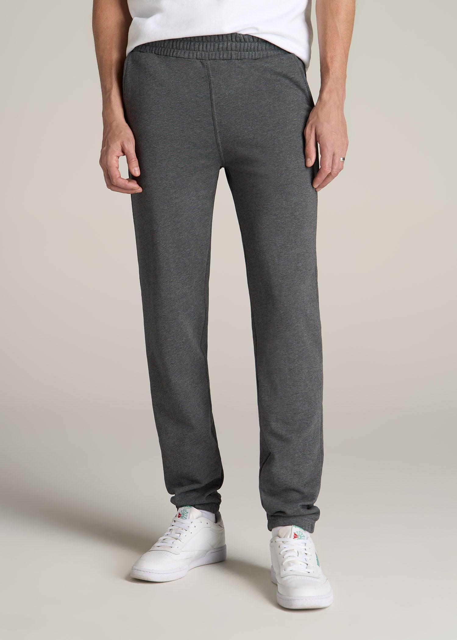 Wearever French Terry Sweatpants for Tall Men in Charcoal Mix Male Product Image