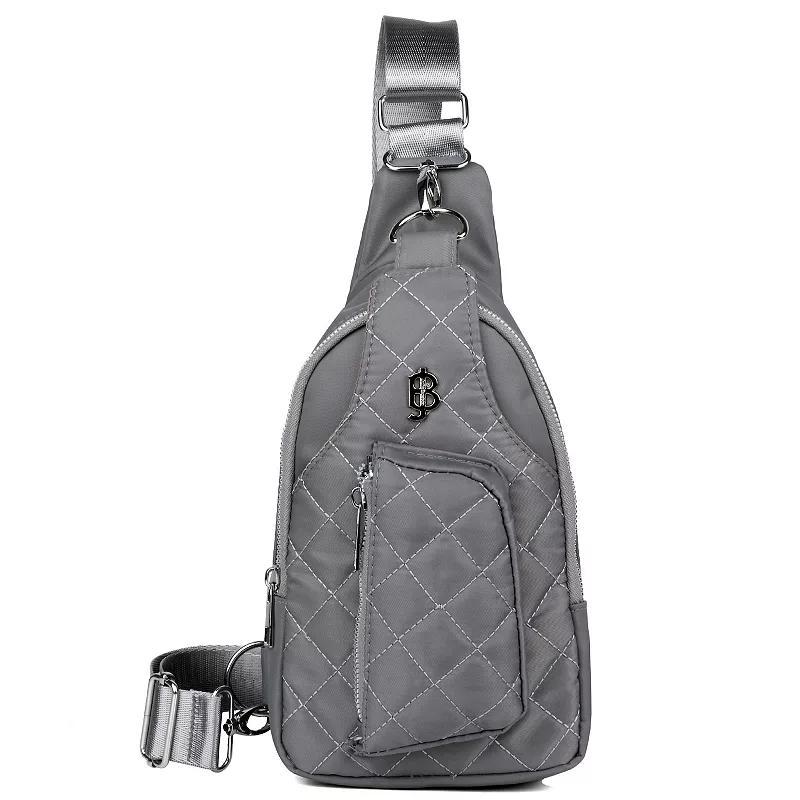 Womens Julia Buxton Nylon Quilted Sling Bag Product Image