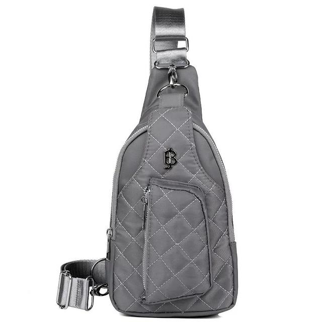 Womens Julia Buxton Nylon Quilted Sling Bag Product Image