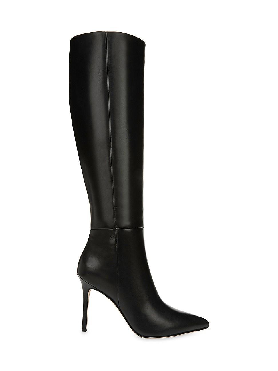 Womens Lisa Leather High-Heel Boots Product Image