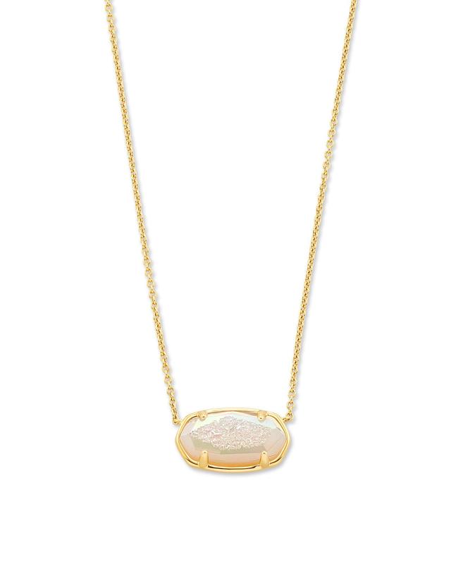 Kendra Scott Elisa 18k Gold Vermeil Pendant Necklace in Iridescent | Drusy Product Image