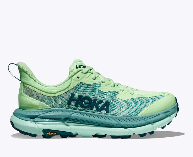 HOKA Womens Mafate Speed 4 Shoes in Ceramic/Diva Blue, Size 5 Product Image