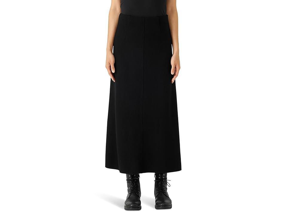 Womens Felted Wool A-Line Skirt Product Image