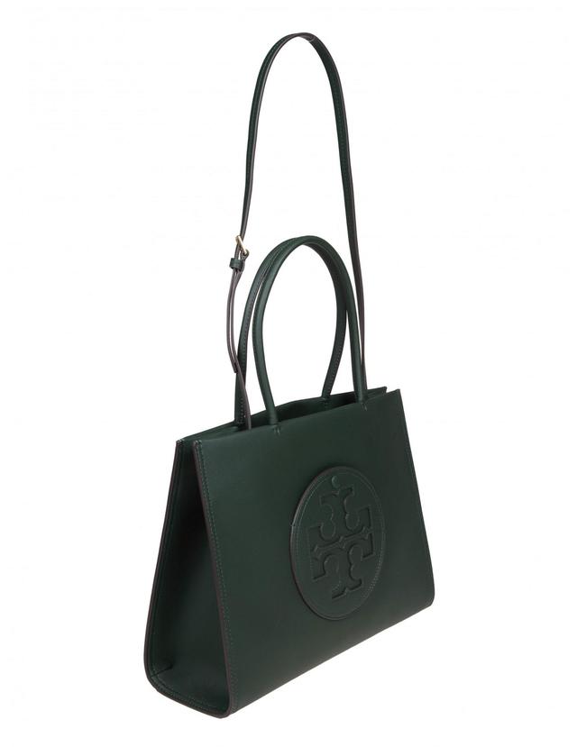 Eco Leather Shopping Bag In Green Product Image