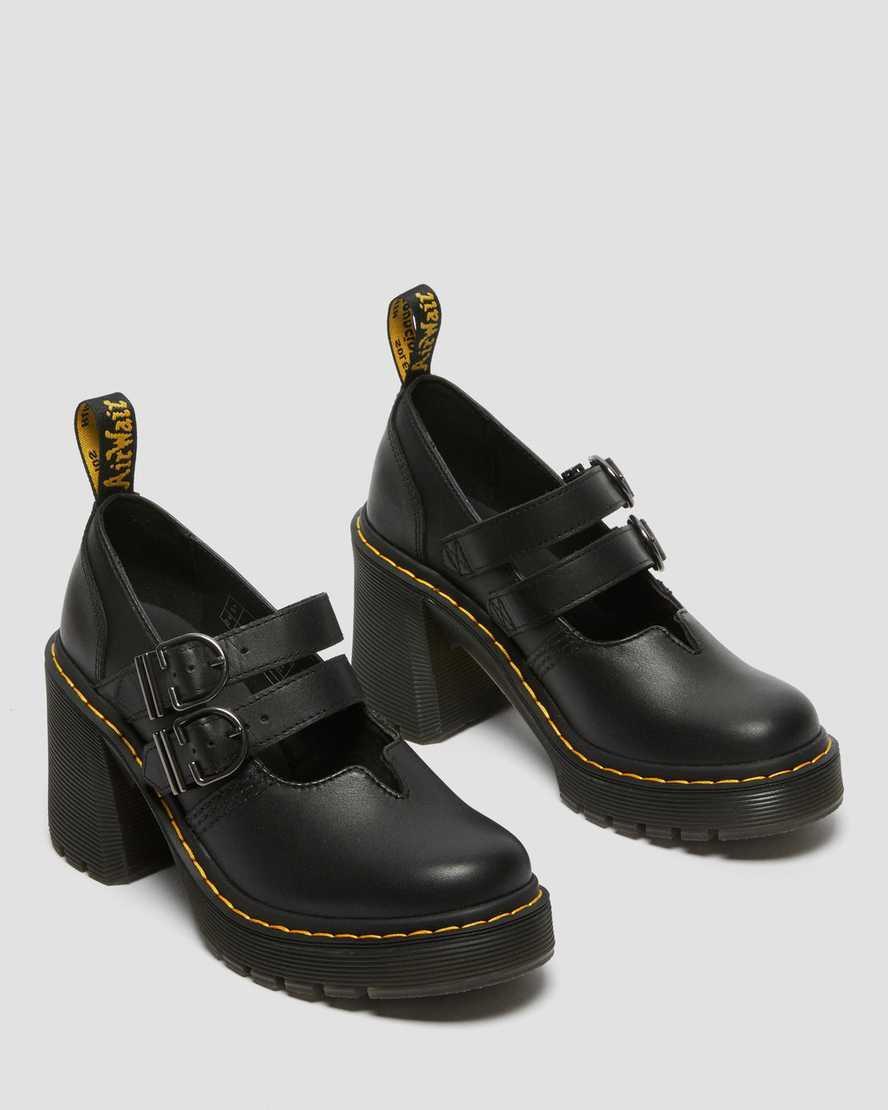 Dr. Martens Evie Sendel Leather Heeled Mary Jane Pumps Product Image