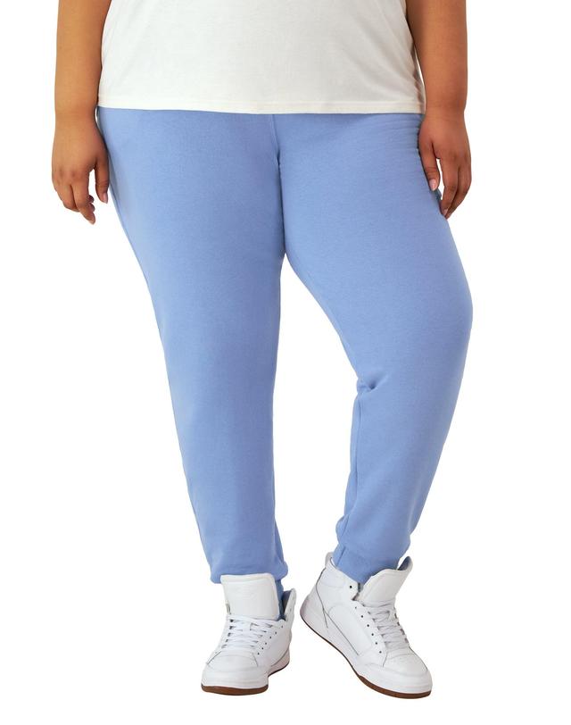 Womens Champion Powerblend Joggers, C Logo, 29 (Plus Size) Oxford Grey 3X Product Image