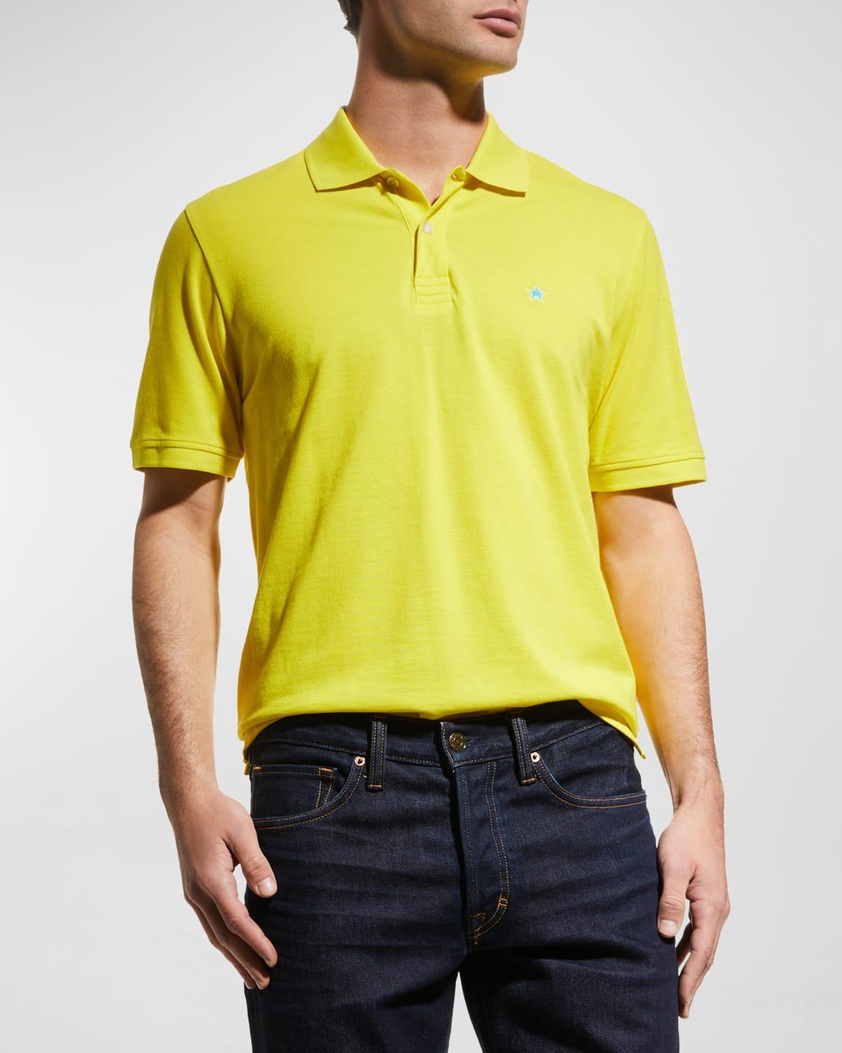 Mens Star Knit Pima Cotton Piqu Polo Shirt Product Image