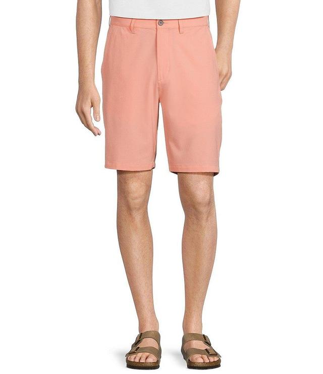 Caribbean Isle Breeze Flat Front Performance Stretch 9#double; Inseam Shorts Product Image