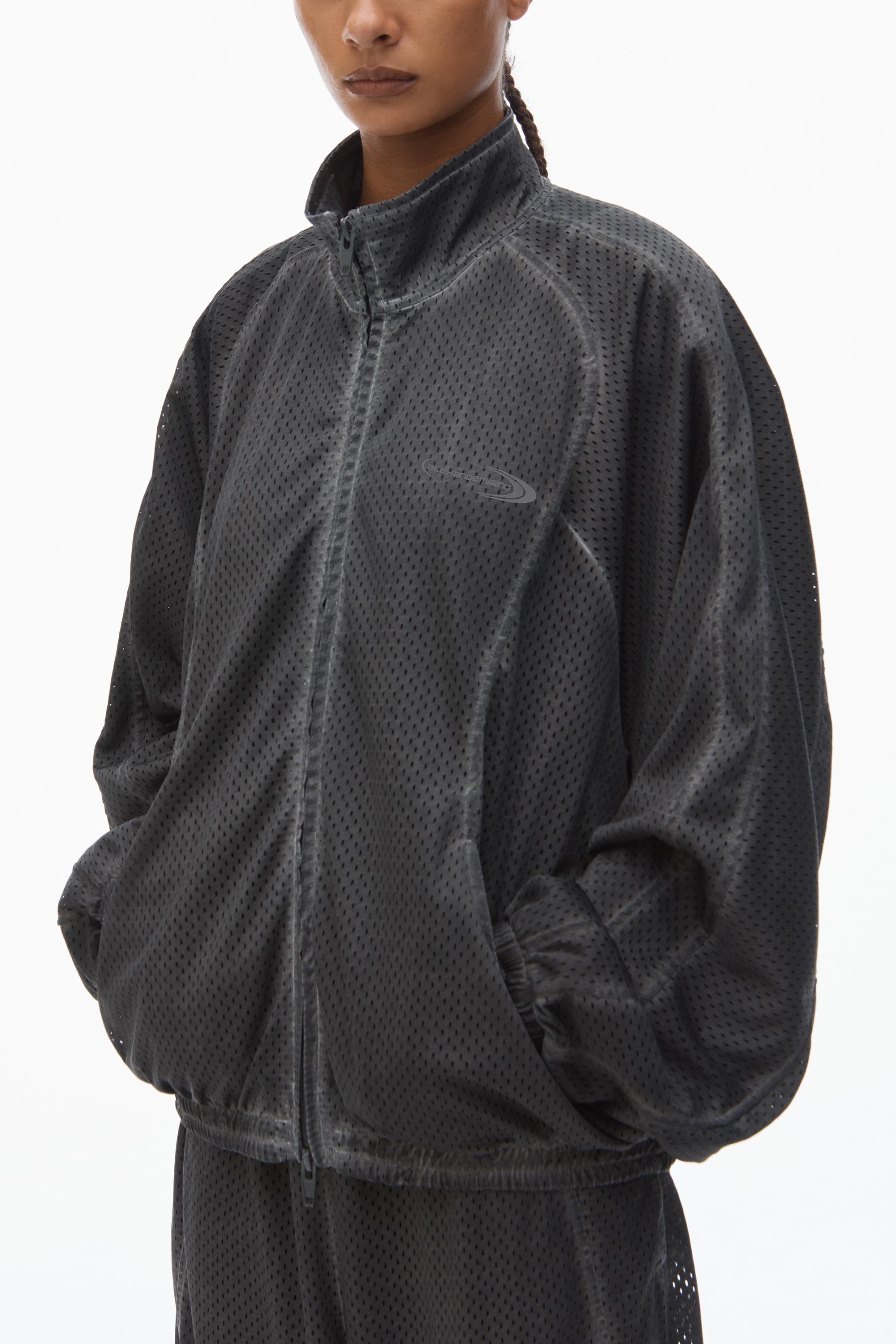 Track Jacket In Perforated Mesh Product Image