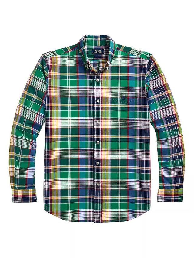 Plaid Oxford Button-Up Shirt Product Image