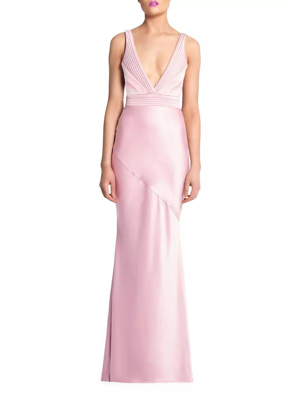 Signature Beloved Sleeveless Satin Gown Product Image