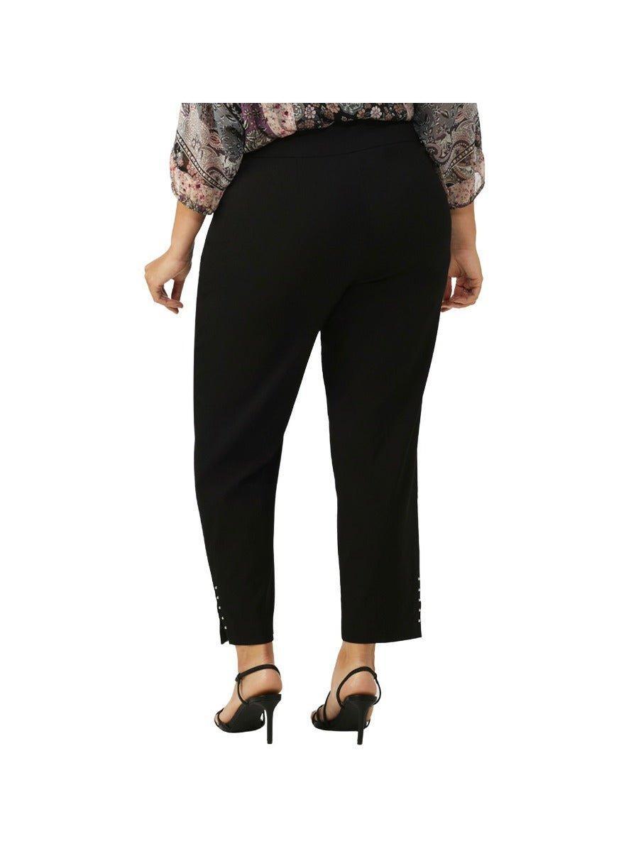 Roz & Ali Tummy Control Millennium Ankle Pant With Grommet Rivet Tape Trim - Plus Product Image