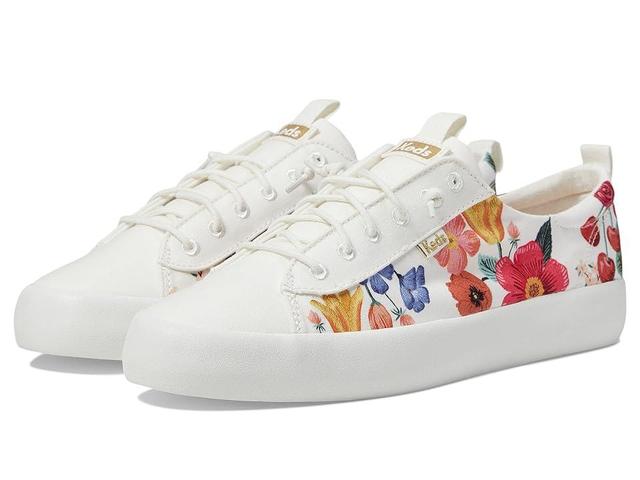 Keds Keds X Rifle Paper Kickback Blossom (White Women's Shoes Product Image