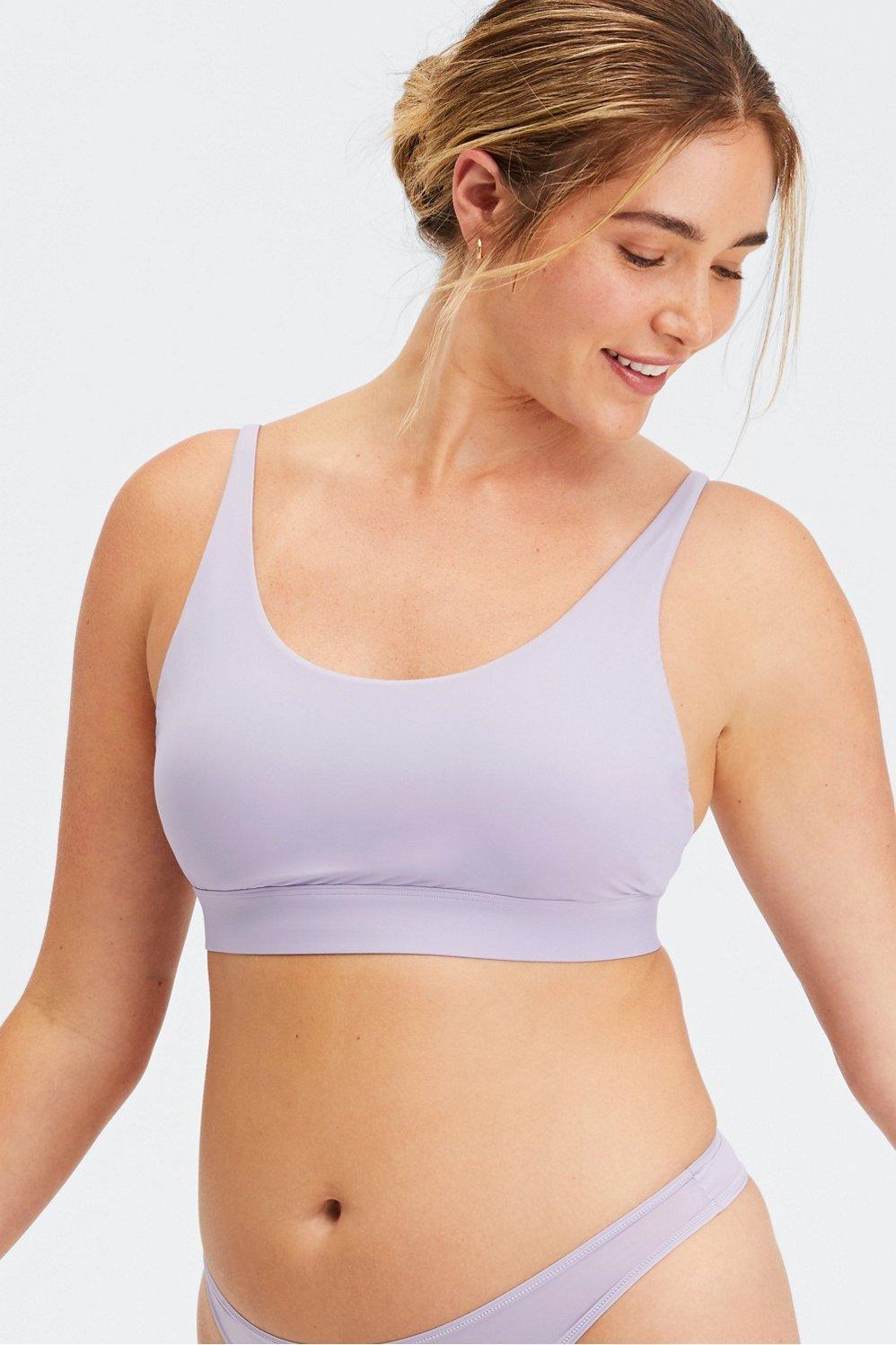 Fabletics Fine Touch Scoop Neck Bralette Womens Shade Size XL Product Image