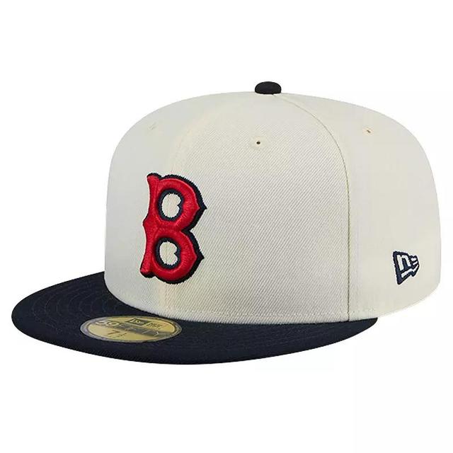 Mens New Era Boston Red Sox Cooperstown Collection Chrome 59FIFTY Fitted Hat Product Image