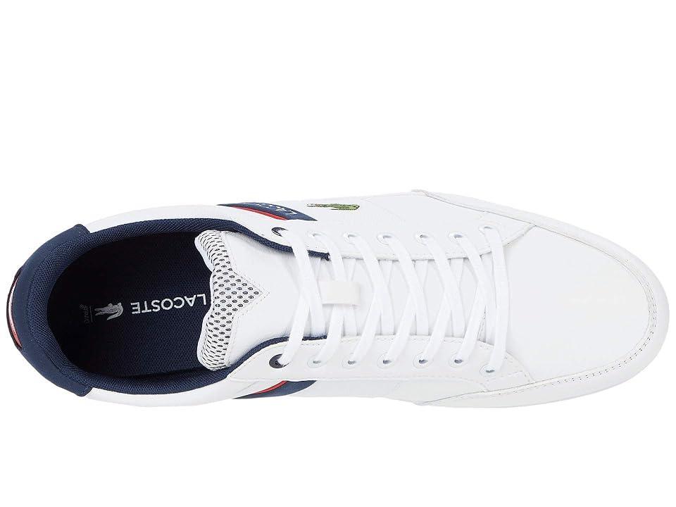 Lacoste Chaymon 0120 2 (White/Navy/Red) Men's Shoes Product Image