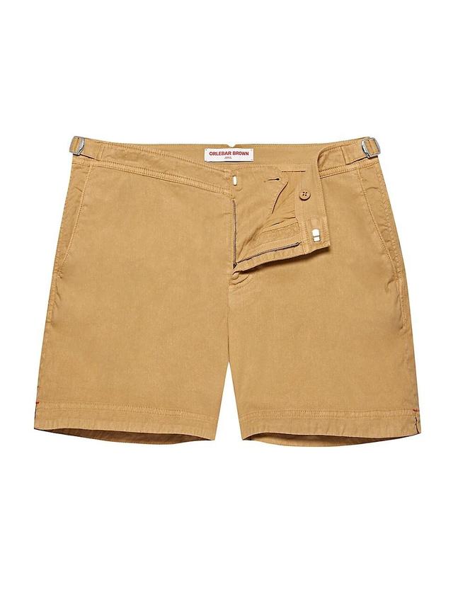 Mens Bulldog Linen-Blend Shorts Product Image