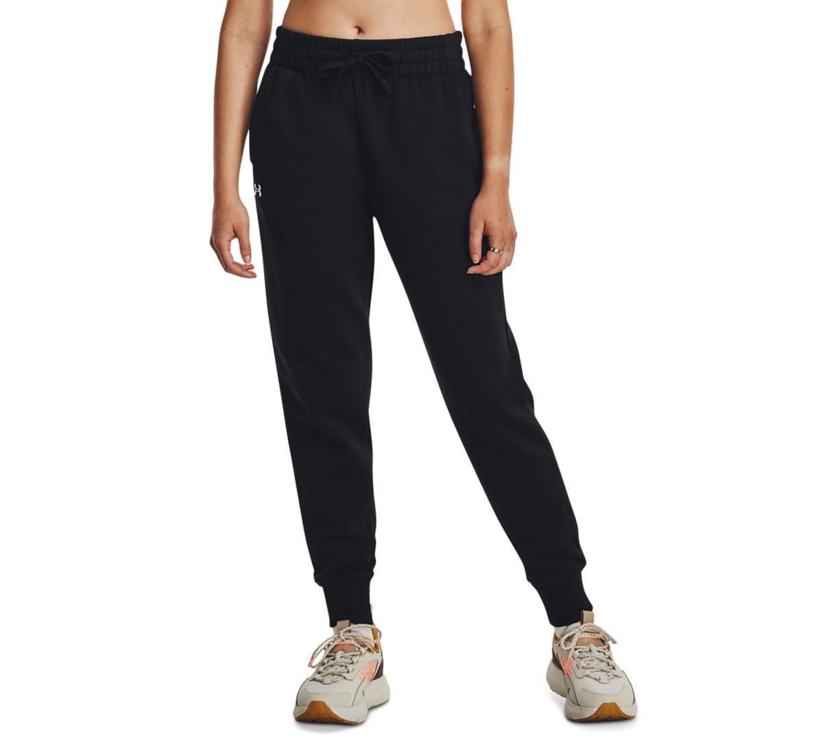 Womens Under Armour Rival Fleece Joggers Red Product Image