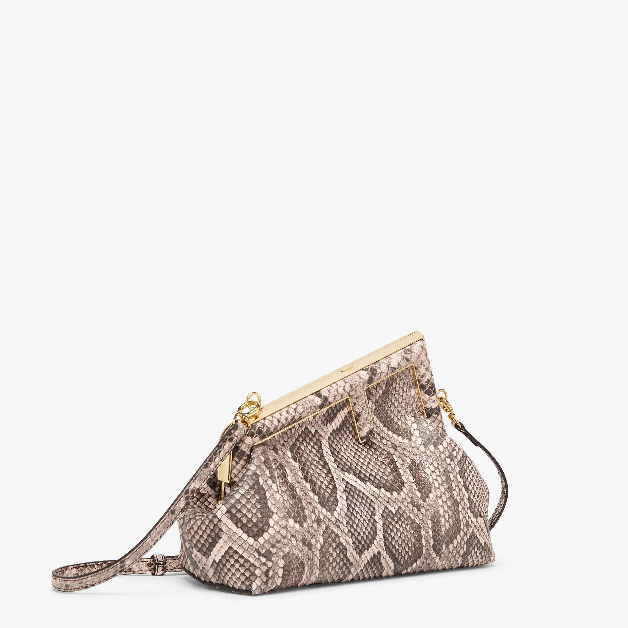 Fendi First SmallPink python leather bag Product Image