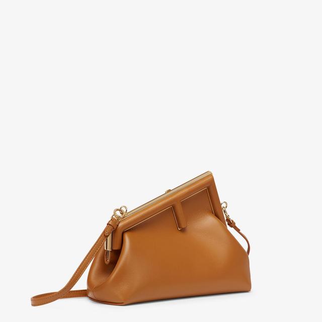 Fendi First SmallBrown leather bag Product Image