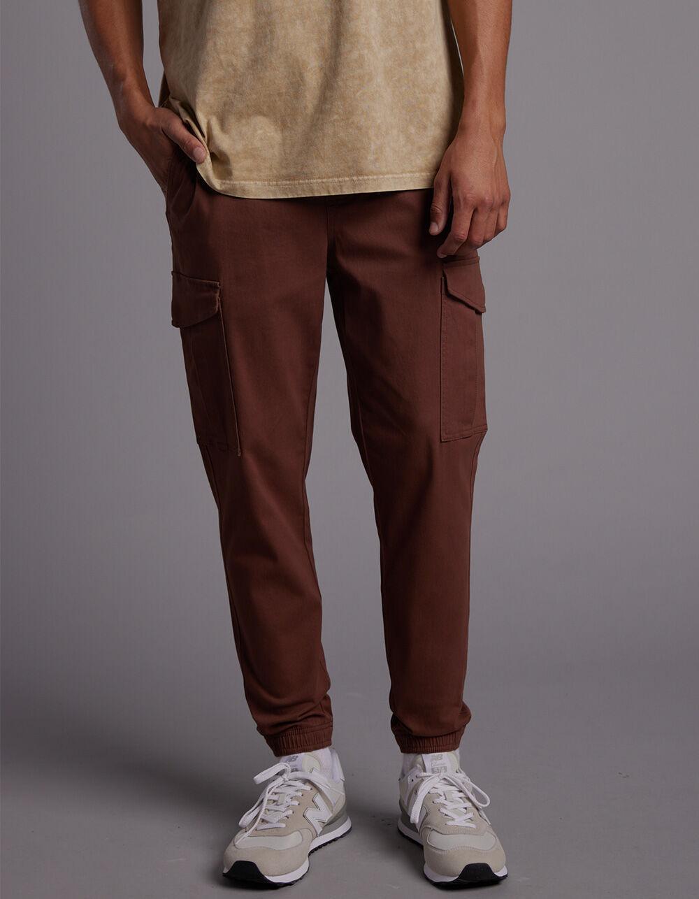 RSQ Mens Twill Cargo Jogger Pants Product Image