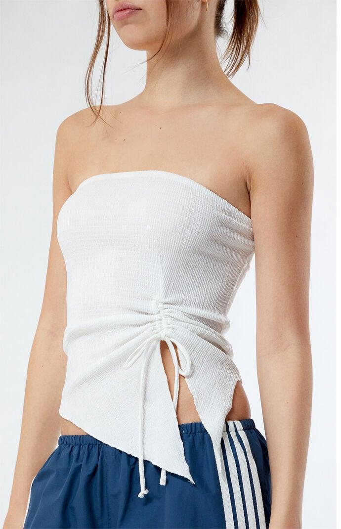 Women's Strapless Ruched Tube Top Product Image