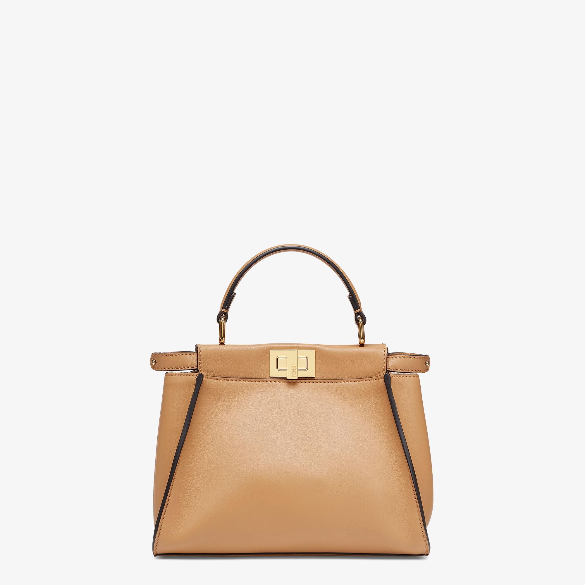 Peekaboo MiniBeige leather bag Product Image