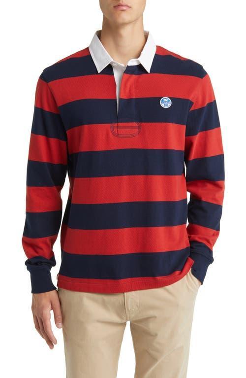 NORTH SAILS Stripe Cotton Rugby Shirt Product Image