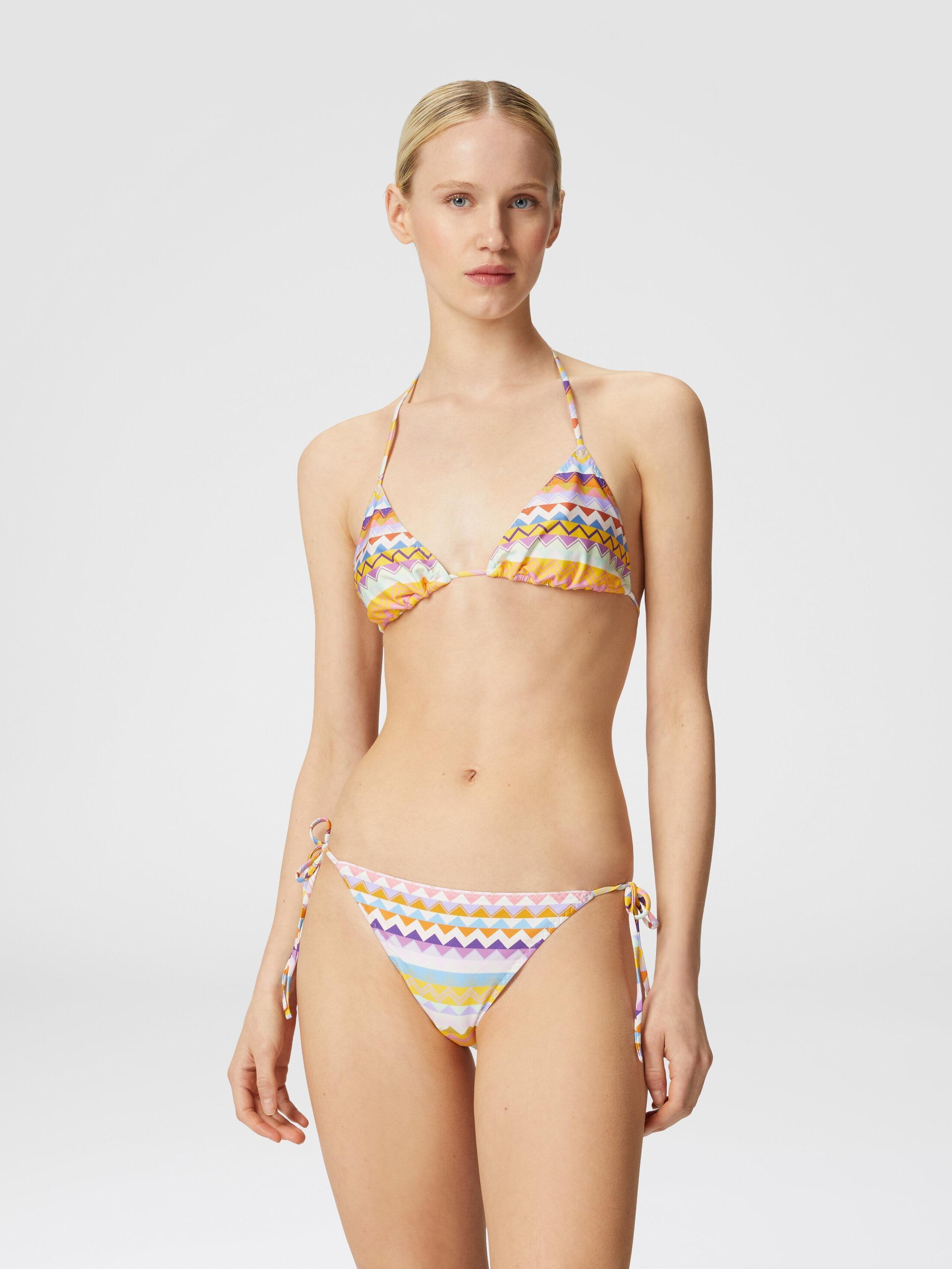 Stretch bikini with zigzag print Product Image