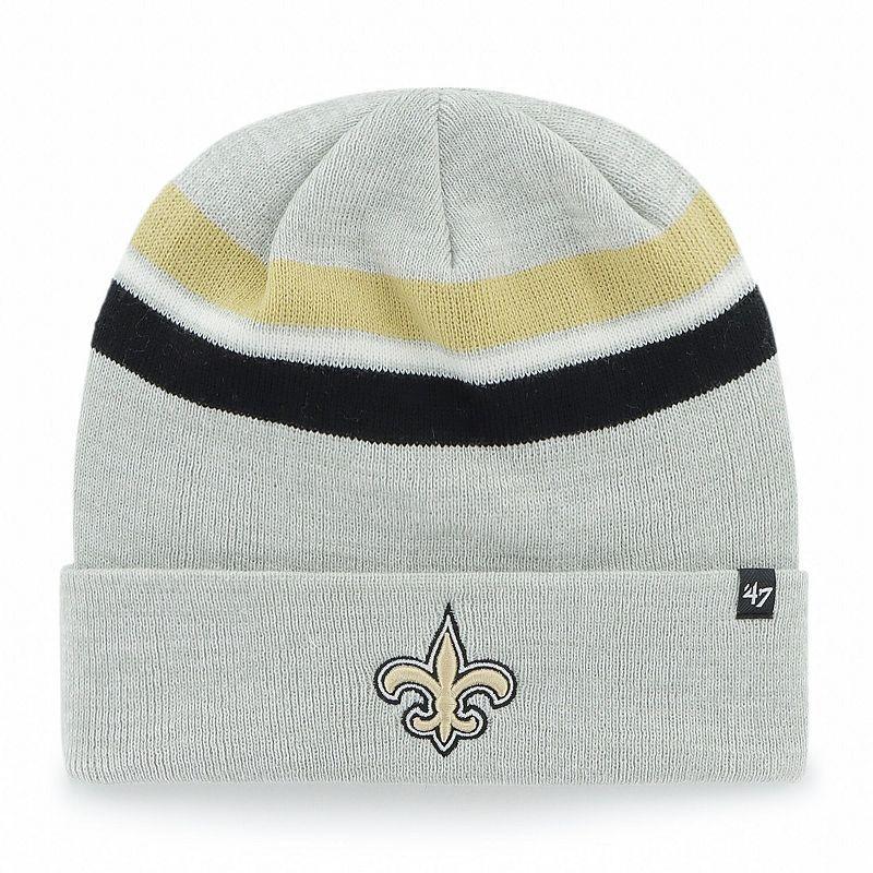 Mens 47 Gray New Orleans Saints Monhegan Cuffed Knit Hat Product Image