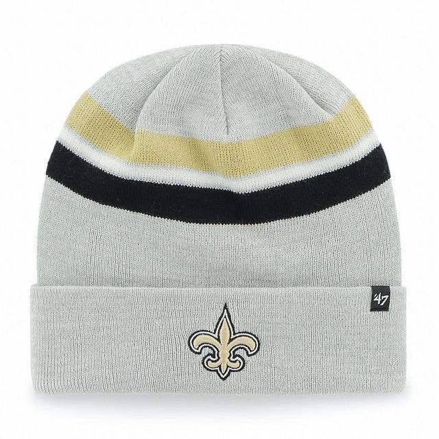 Mens 47 Gray New Orleans Saints Monhegan Cuffed Knit Hat Product Image