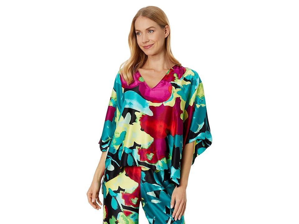 Natori Suisai PJ Set (Black Multi) Women's Pajama Sets Product Image