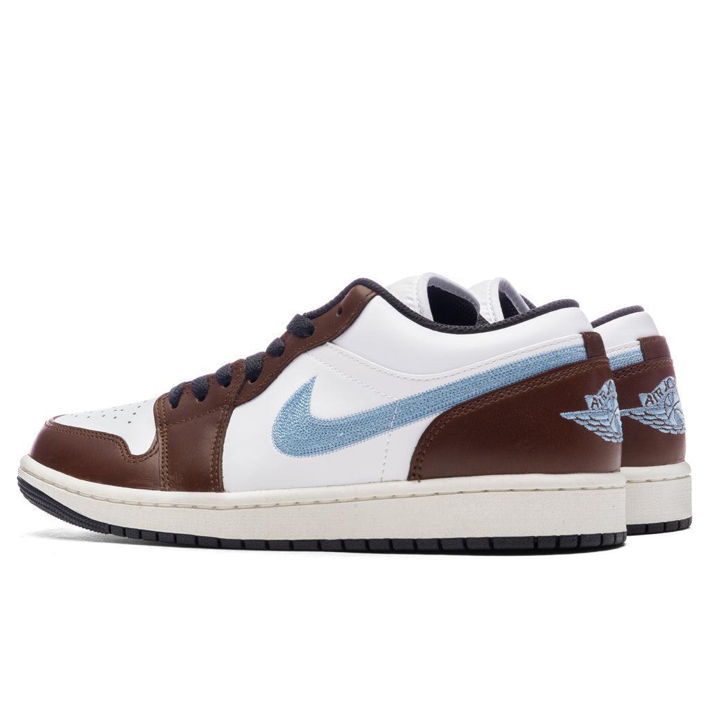 Air Jordan 1 Low SE - White/Blue Grey/Black Male Product Image