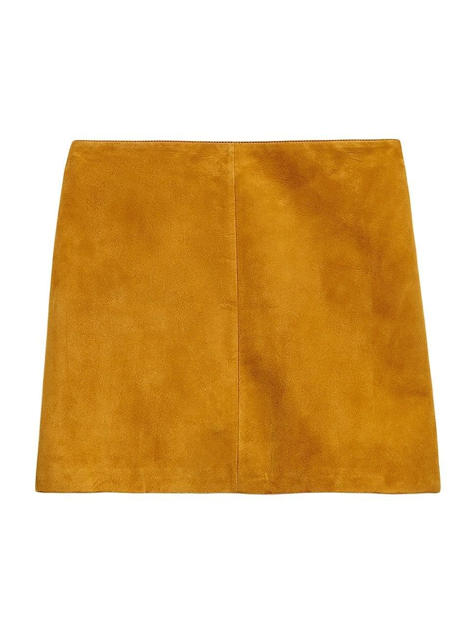 Womens Suede Miniskirt Product Image