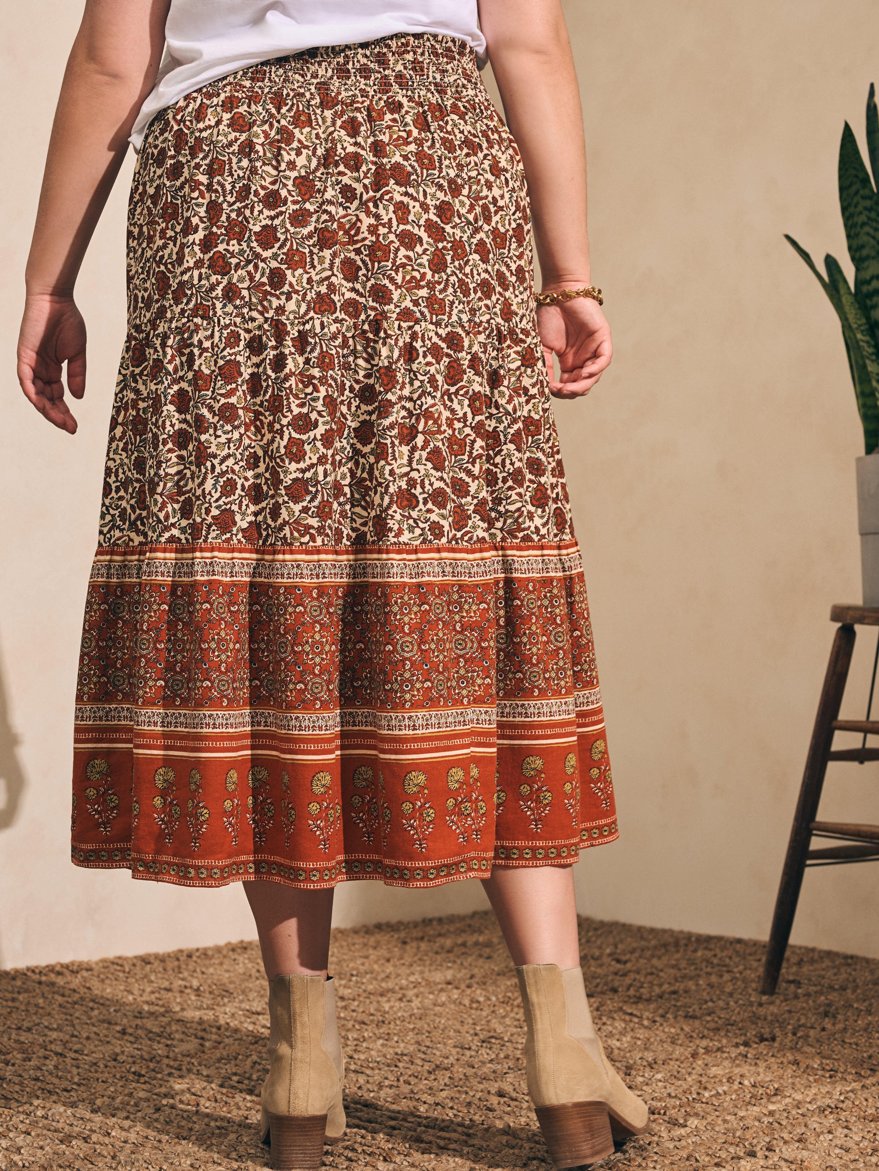 Harlow Skirt - Umber Folly Floral Female Product Image