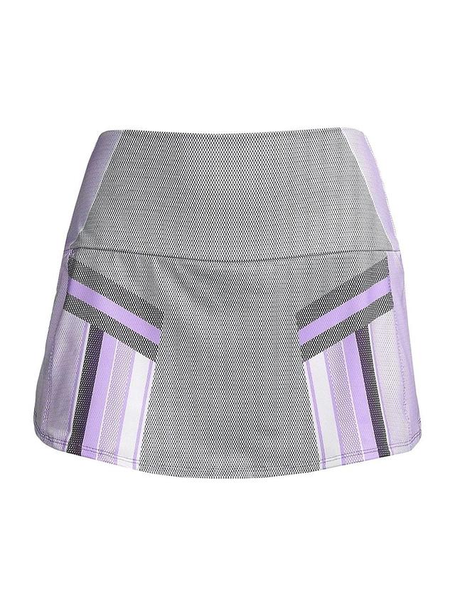 Womens Striped Active Miniskirt Product Image