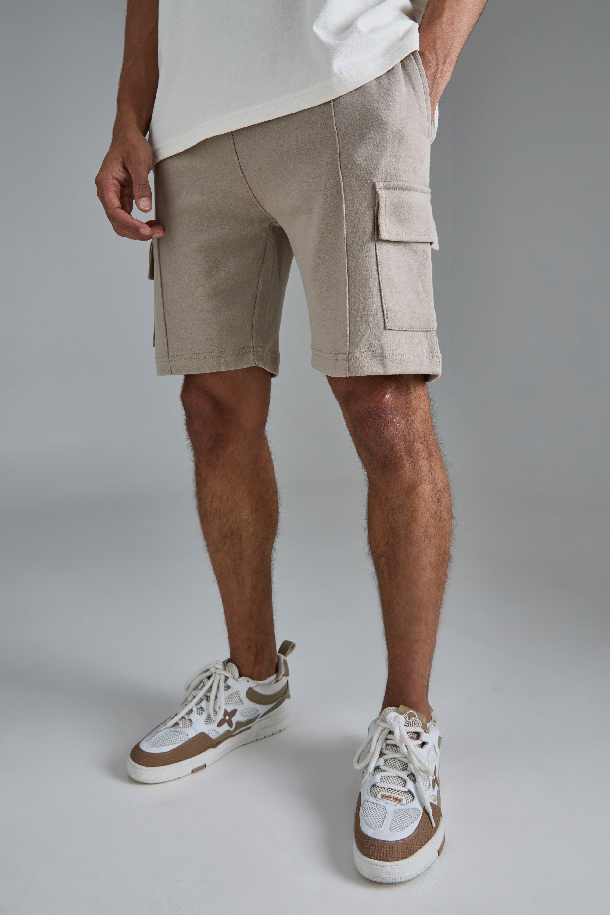 Slim Interlock Cargo Short | boohooMAN USA Product Image